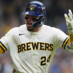 Brewers take Game 1 of NLDS after a controversial call on sure-fire home run ball that hit the stadium roof