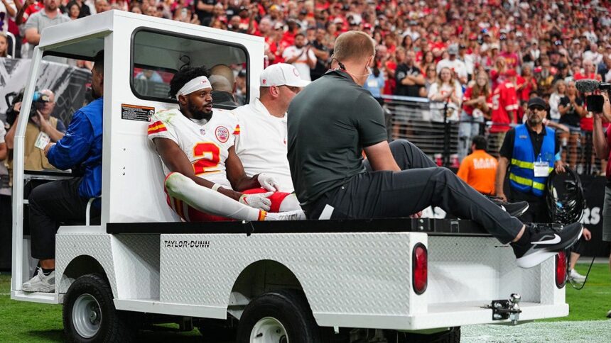 Chiefs’ Tyquan Thornton didn’t realize his foot was pointing the wrong direction after game-changing catch