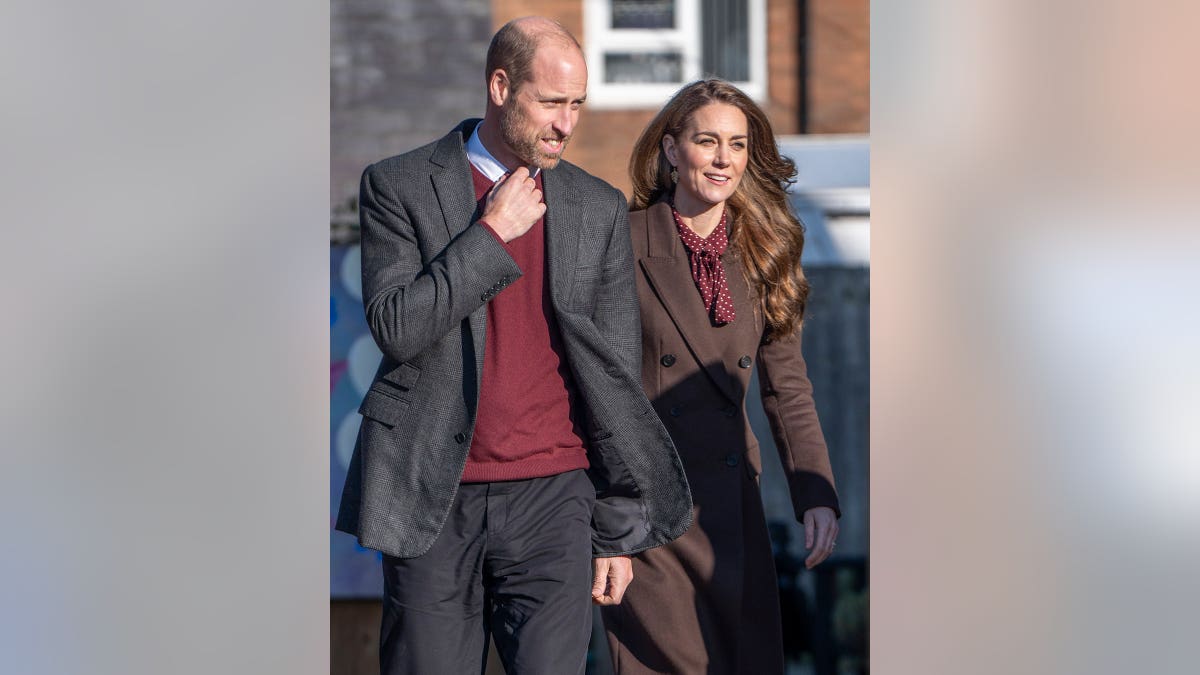 Prince William and Catherine arrive at Southport Community Centre in Southport, England.