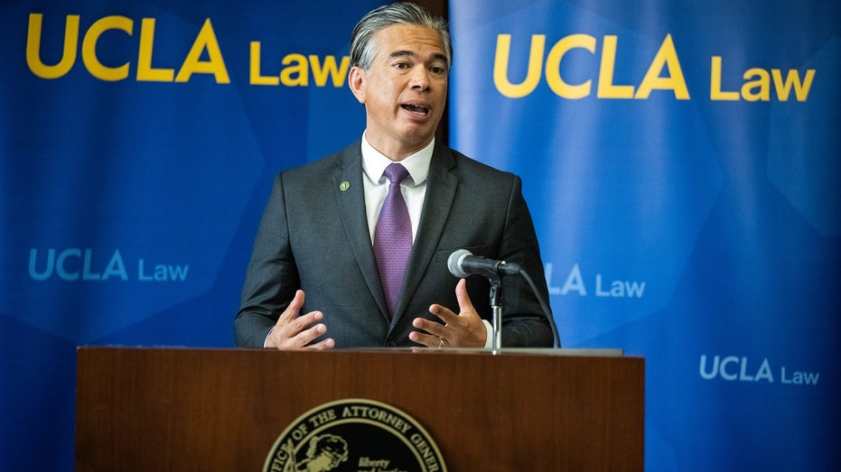 California AG Rob Bonta speaking